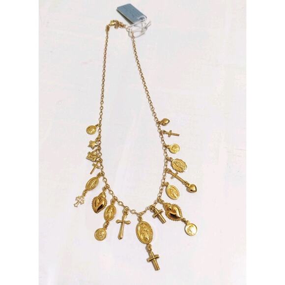 Gold Charm Necklace - Picture 2 of 8